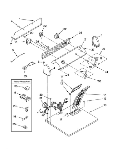 Top and console parts