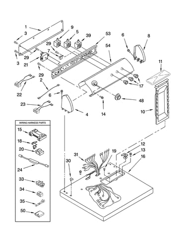 Top and console parts