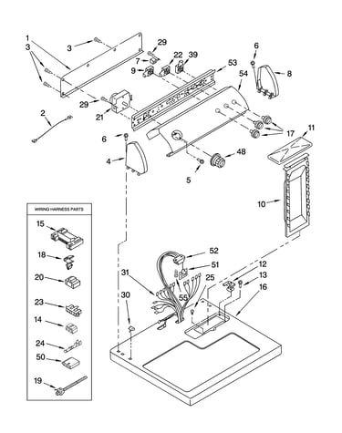 Top and console parts