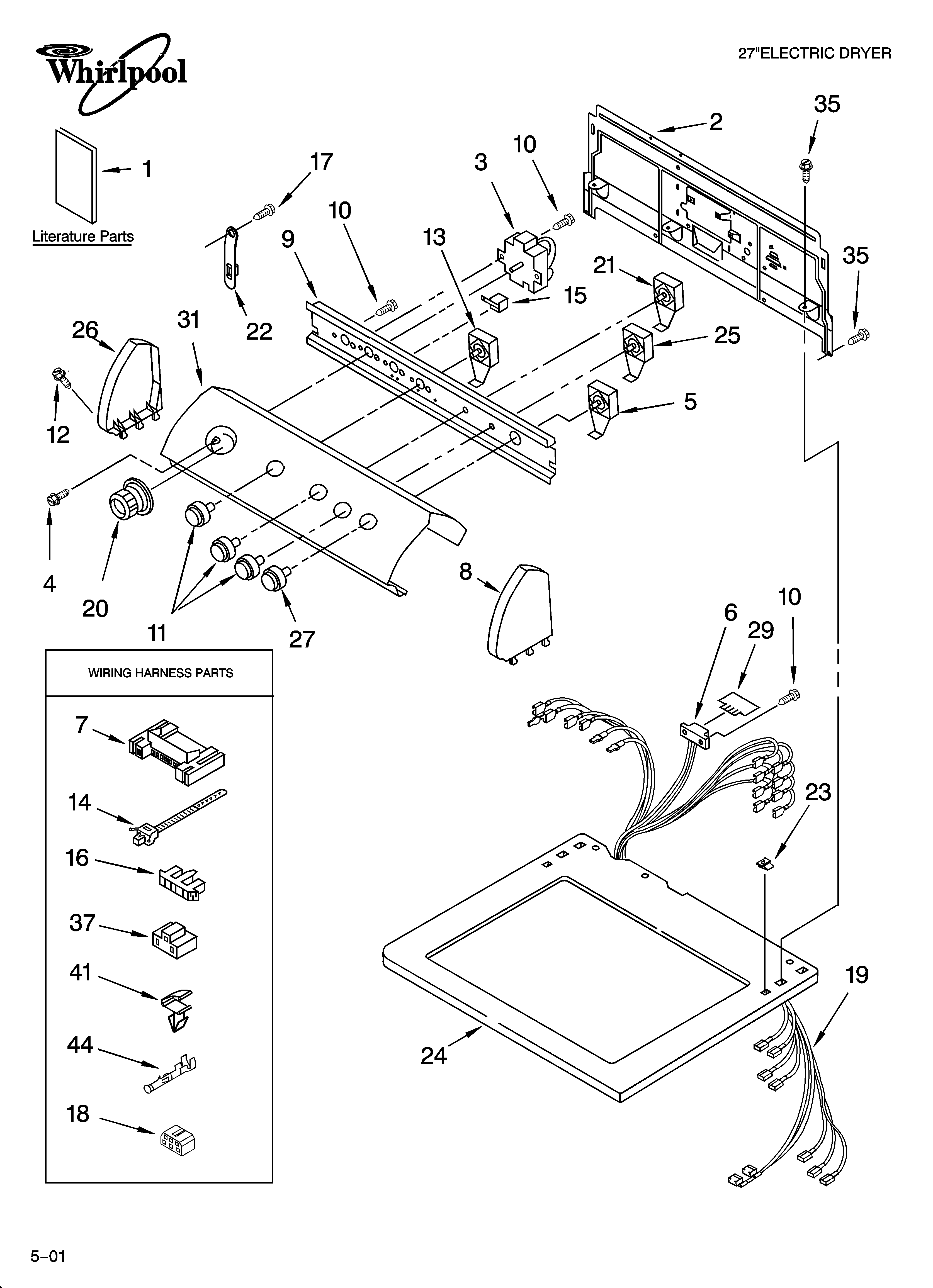 Top and console parts