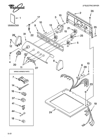 Top and console parts