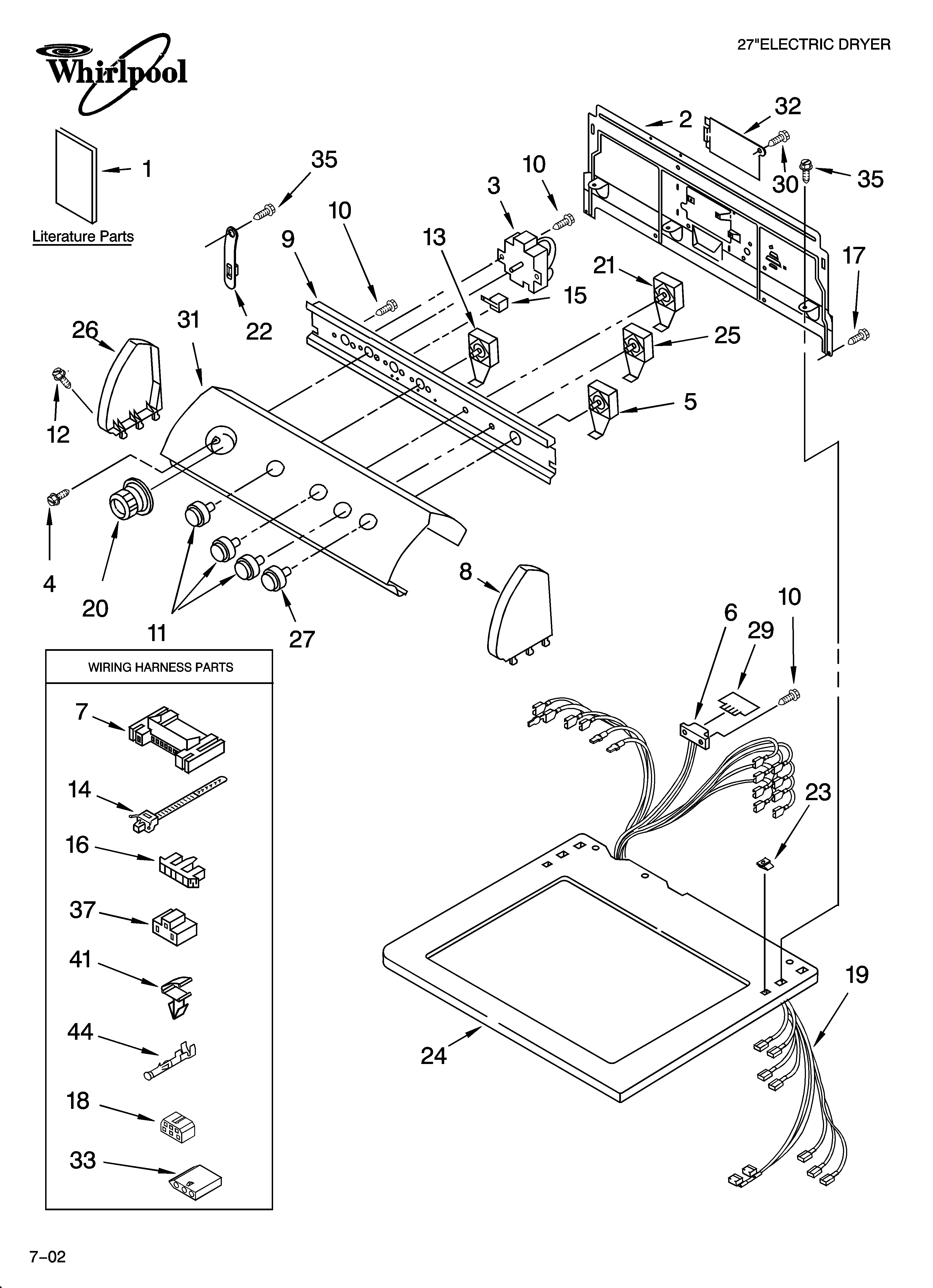 Top and console parts