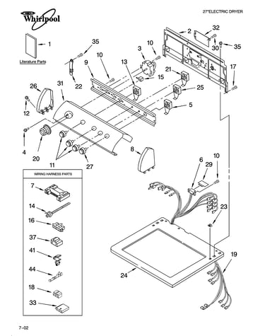Top and console parts