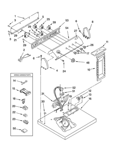 Top and console parts