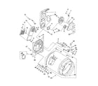 Whirlpool YLEQ9857LW0 bulkhead parts, optional parts (not included) diagram