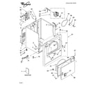Whirlpool YLEQ9857LW1 cabinet parts diagram