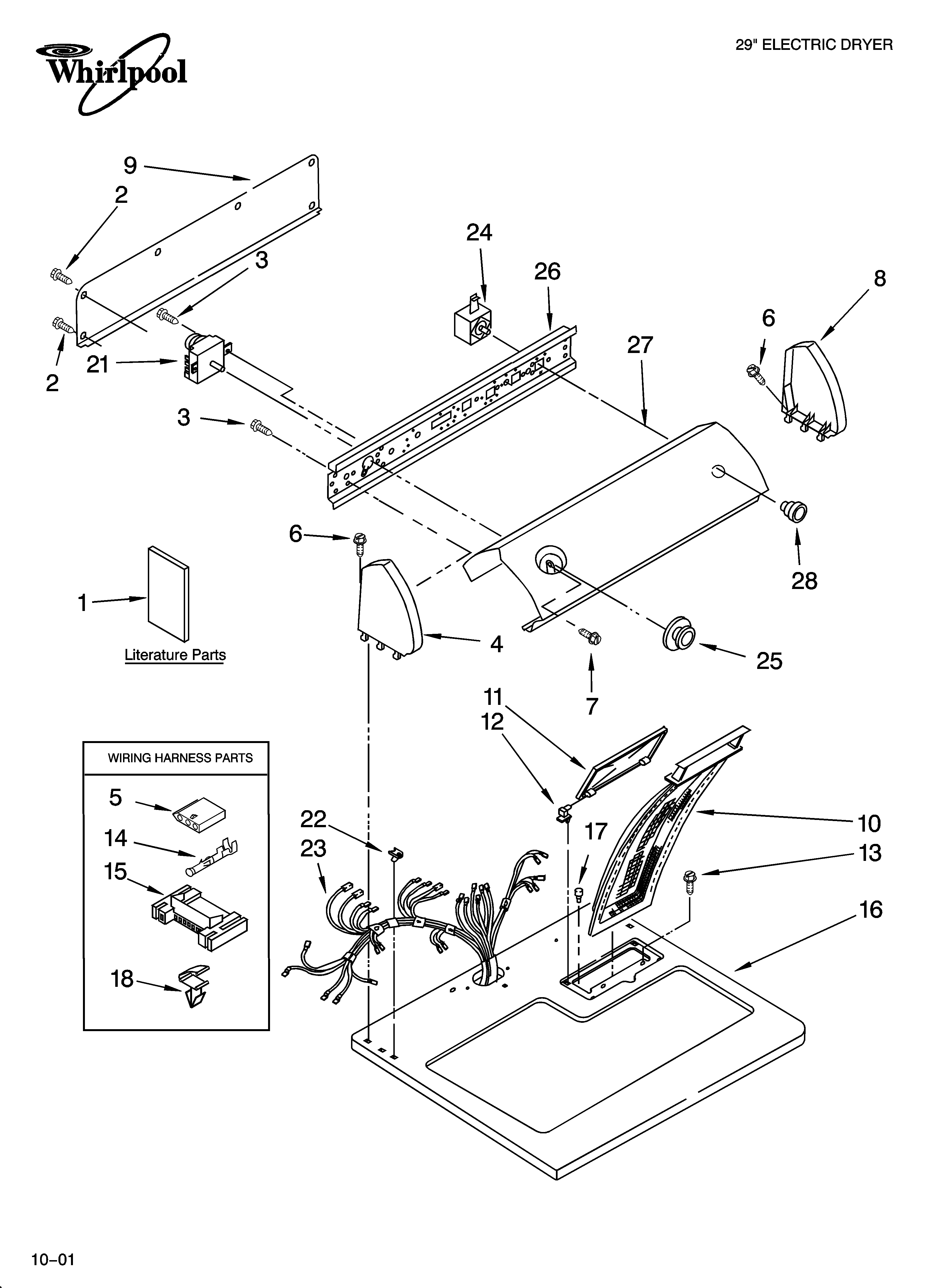 Top and console parts