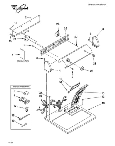Top and console parts