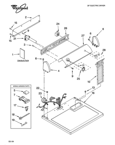 Top and console parts