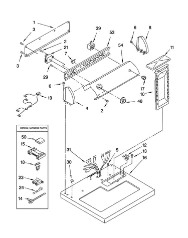 Top and console parts