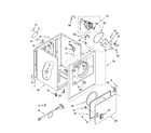 Whirlpool YLEV4634JQ1 cabinet parts diagram