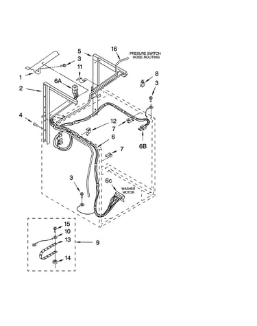 Dryer support and washer parts