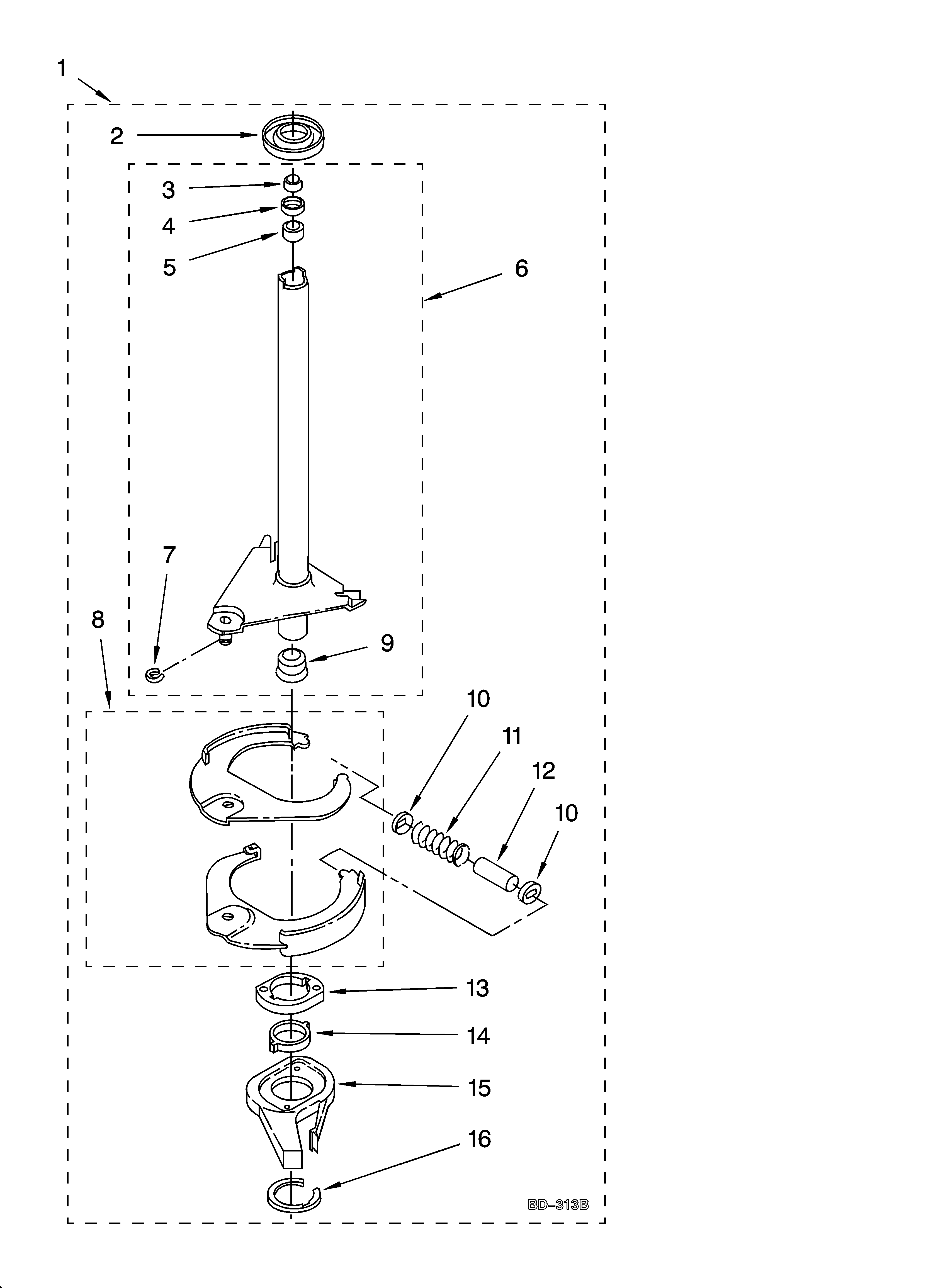 Brake and drive tube parts