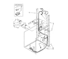 Whirlpool YLTE6234DQ3 dryer support and washer harness parts diagram