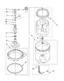 Agitator, basket and tub parts