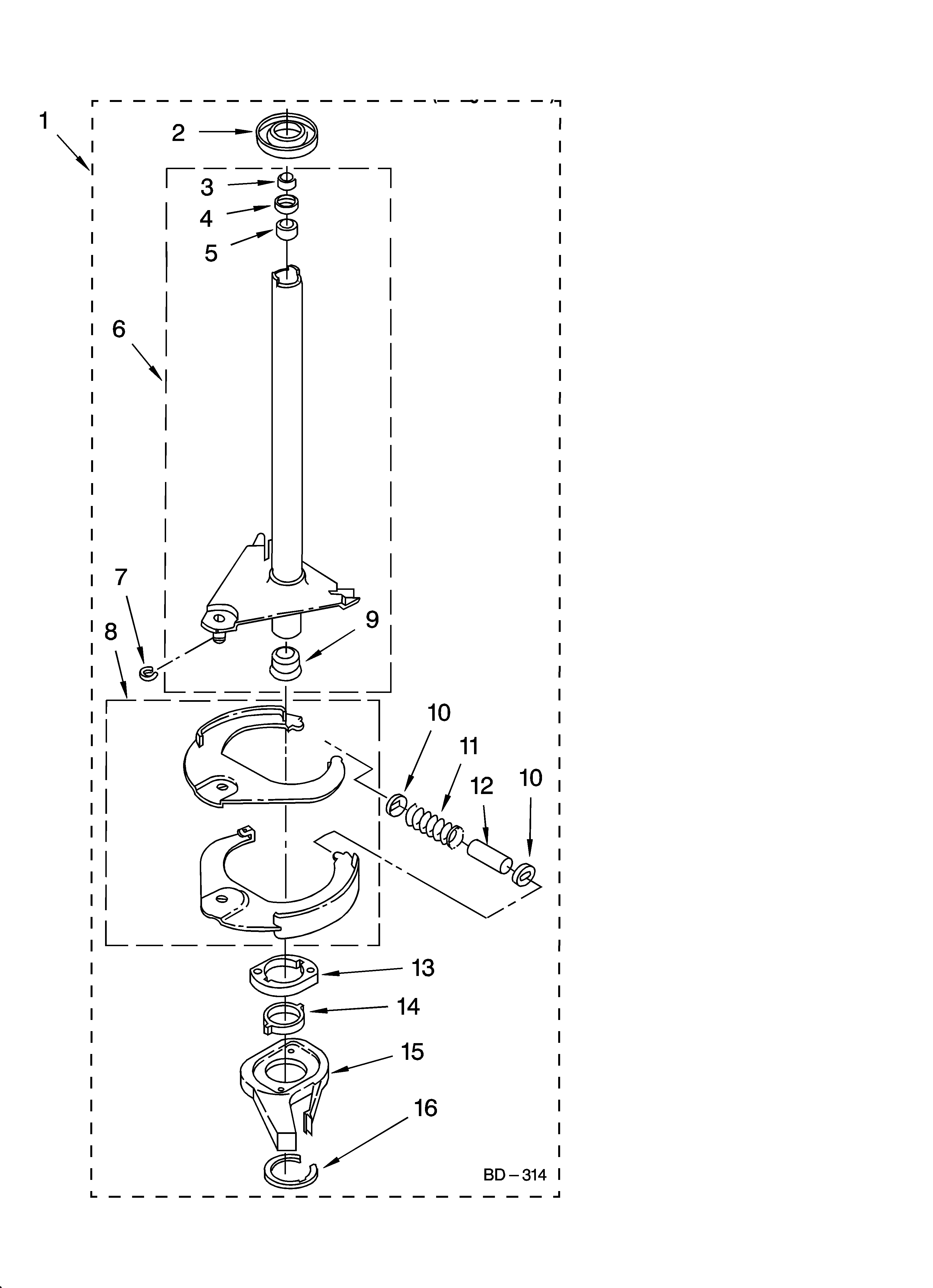 Brake and drive tube parts