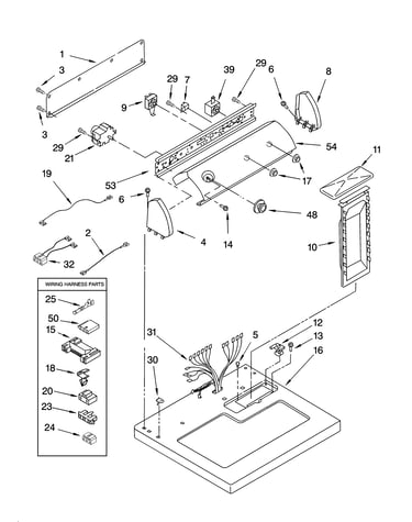 Top and console parts