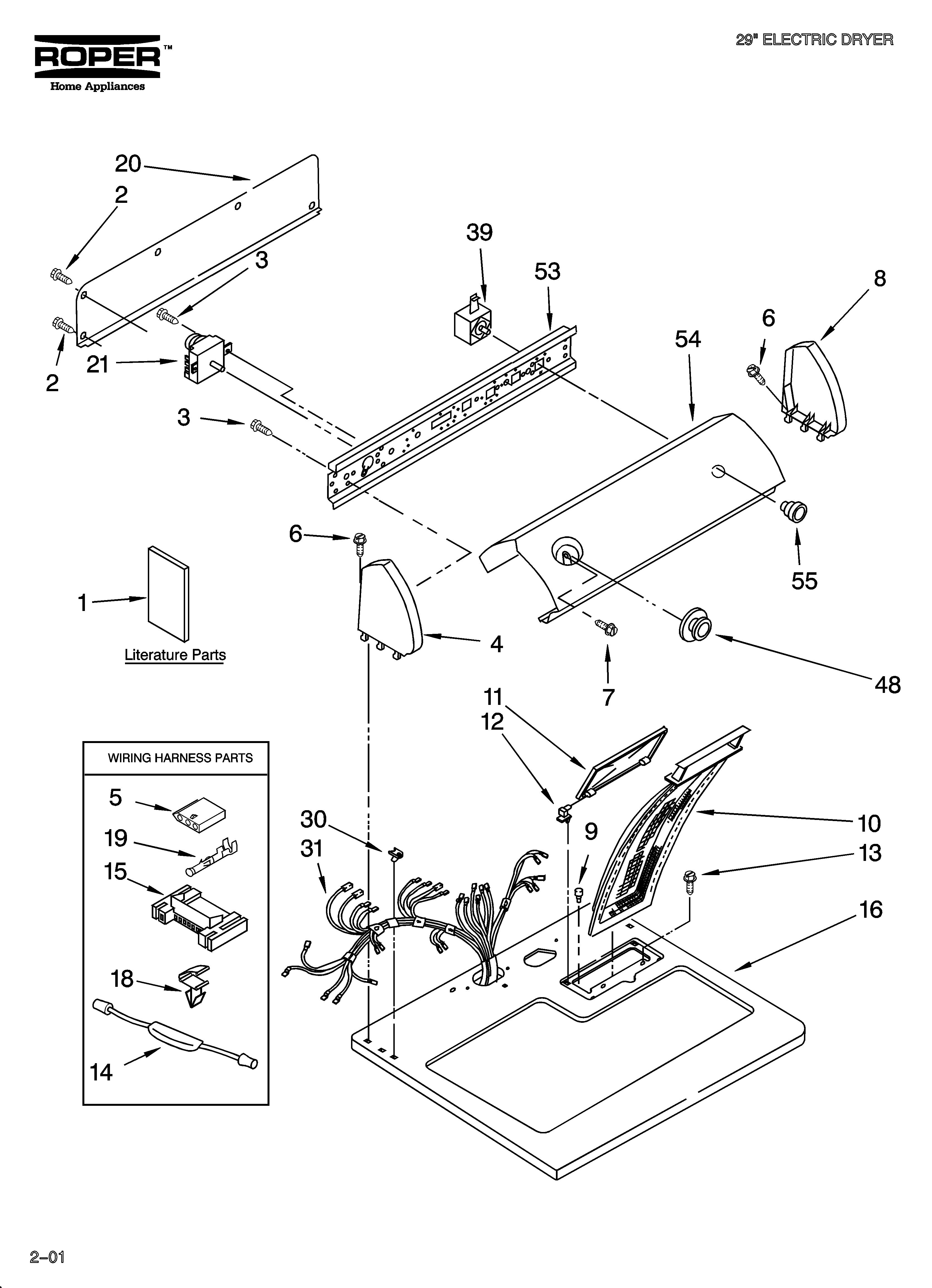 Top and console parts