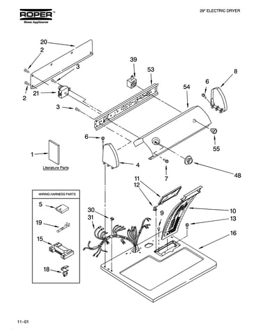 Top and console parts