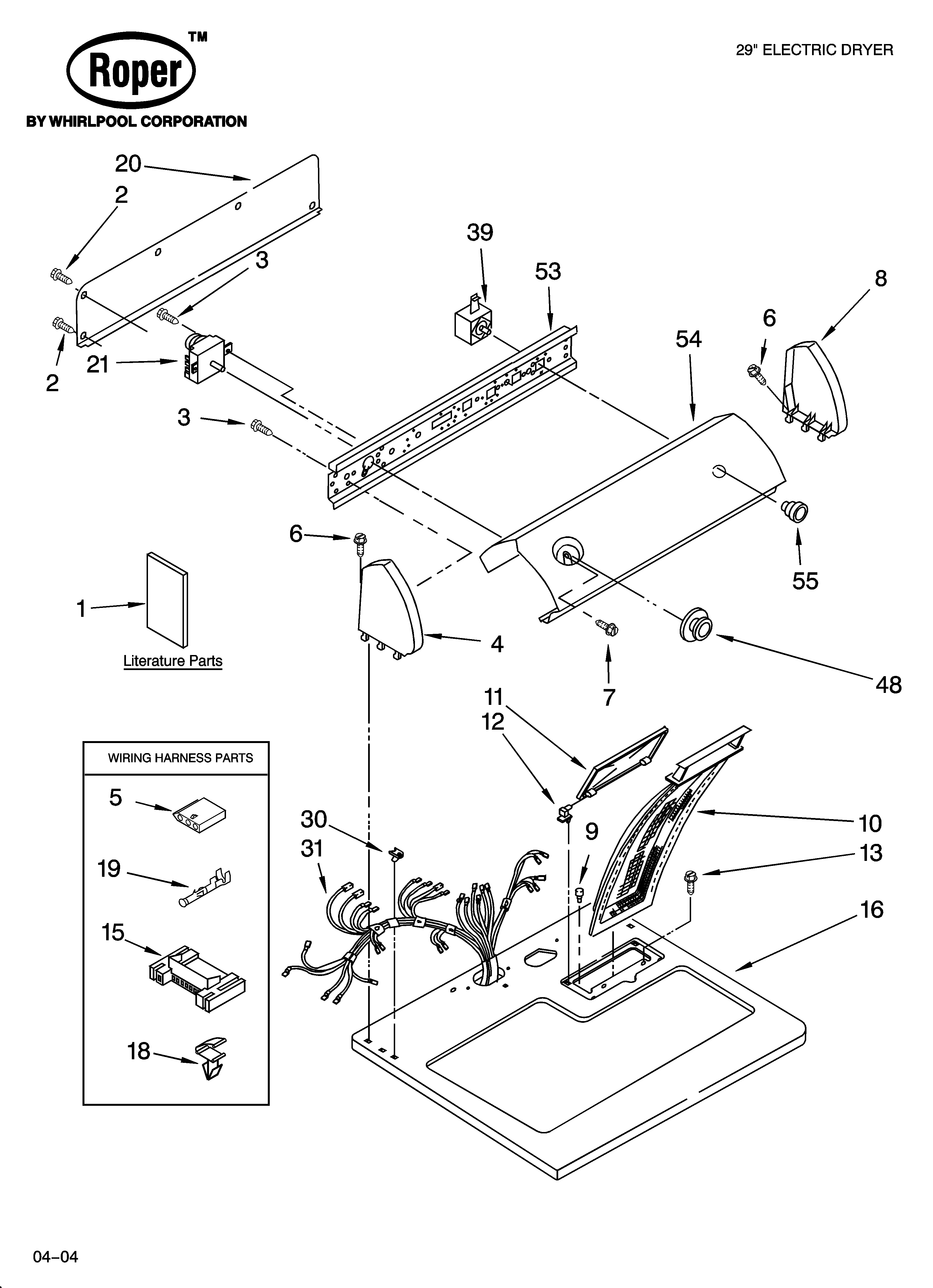 Top and console parts