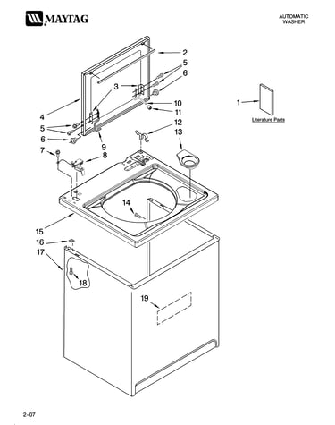 Top and cabinet parts