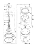 Agitator, basket and tub parts