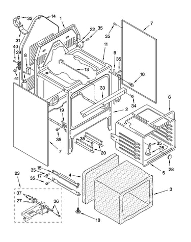 Oven chassis parts