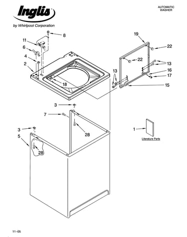 Top and cabinet parts