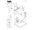 Inglis IED4100SQ0 top and console parts diagram