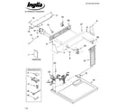 Inglis IED4300SQ0 top and console parts diagram