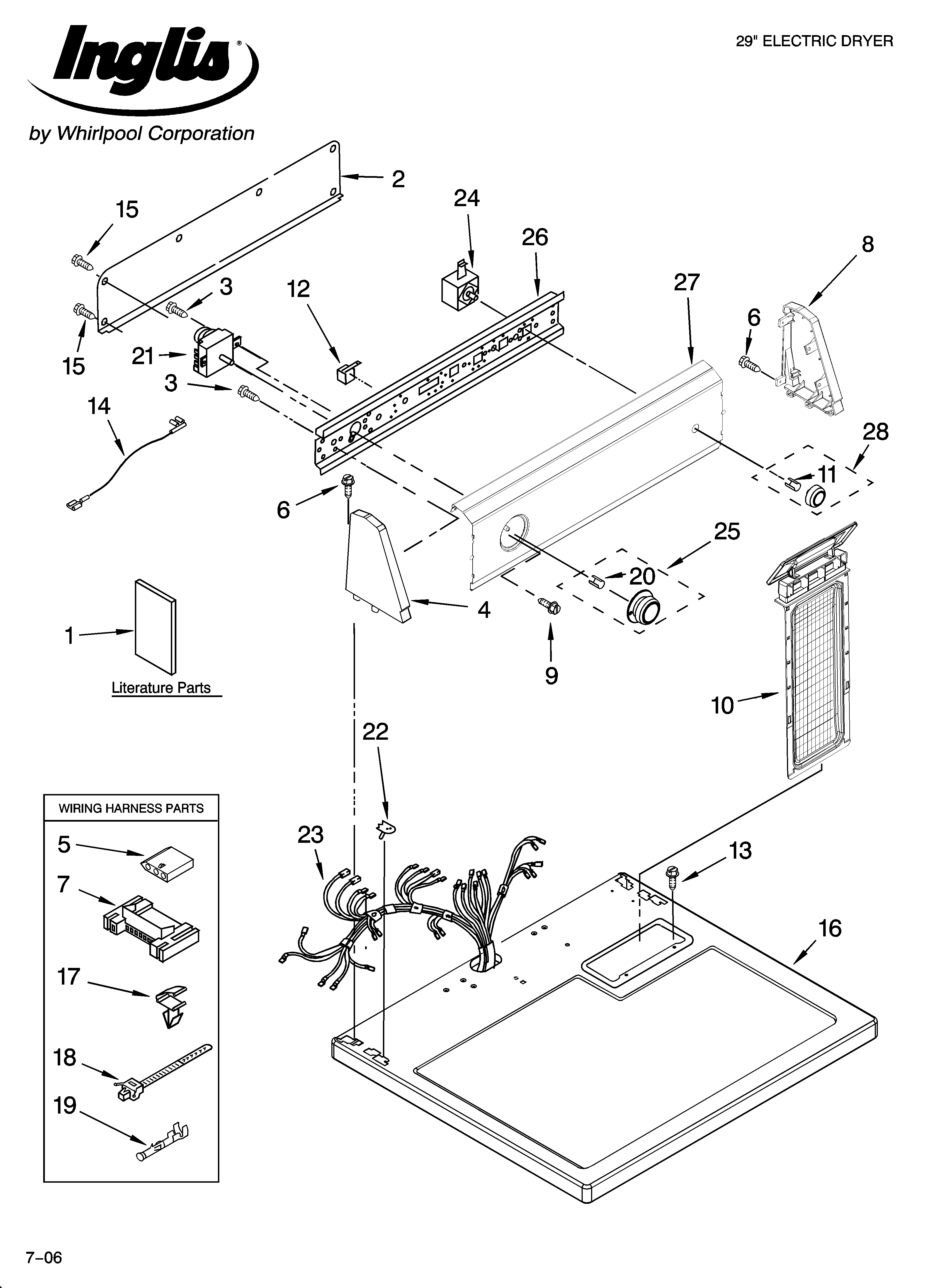 Top and console parts