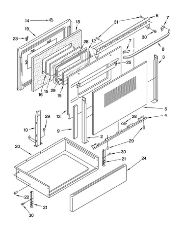 Door and drawer parts