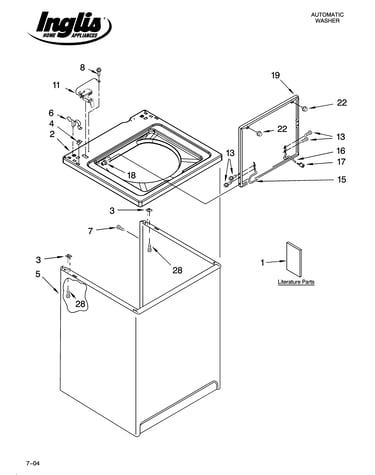 Top and cabinet parts