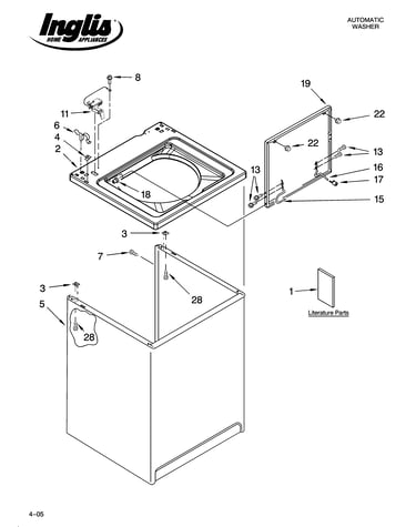 Top and cabinet parts