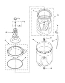 Agitator, basket and tub parts
