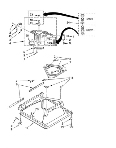 Machine base parts