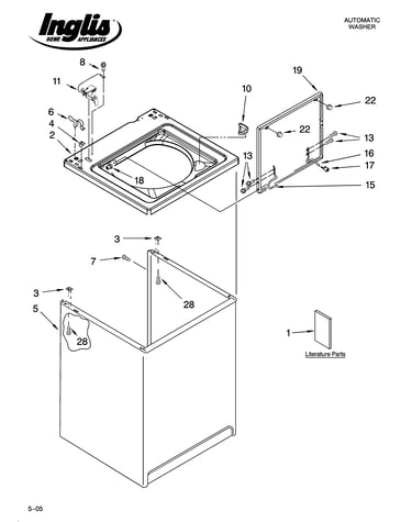 Top and cabinet parts