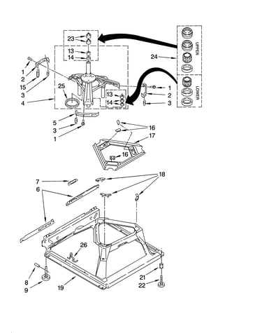Machine base parts