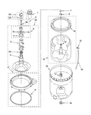 Agitator, basket and tub parts