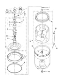 Agitator, basket and tub parts