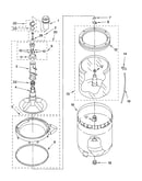 Agitator, basket and tub parts