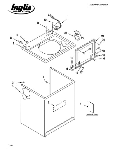Top and cabinet parts