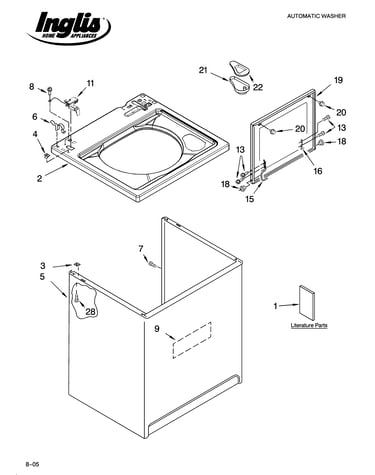 Top and cabinet parts