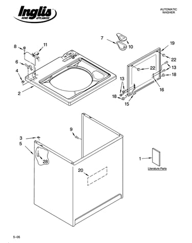 Top and cabinet parts