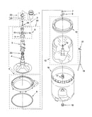 Agitator, basket and tub parts