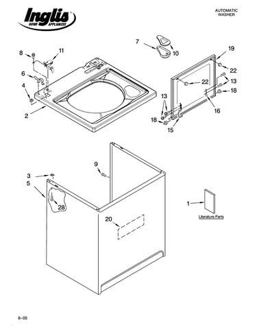 Top and cabinet parts