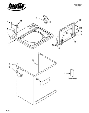 Top and cabinet parts