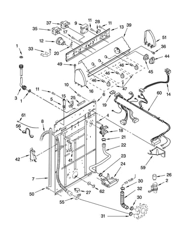 Controls and rear panel parts