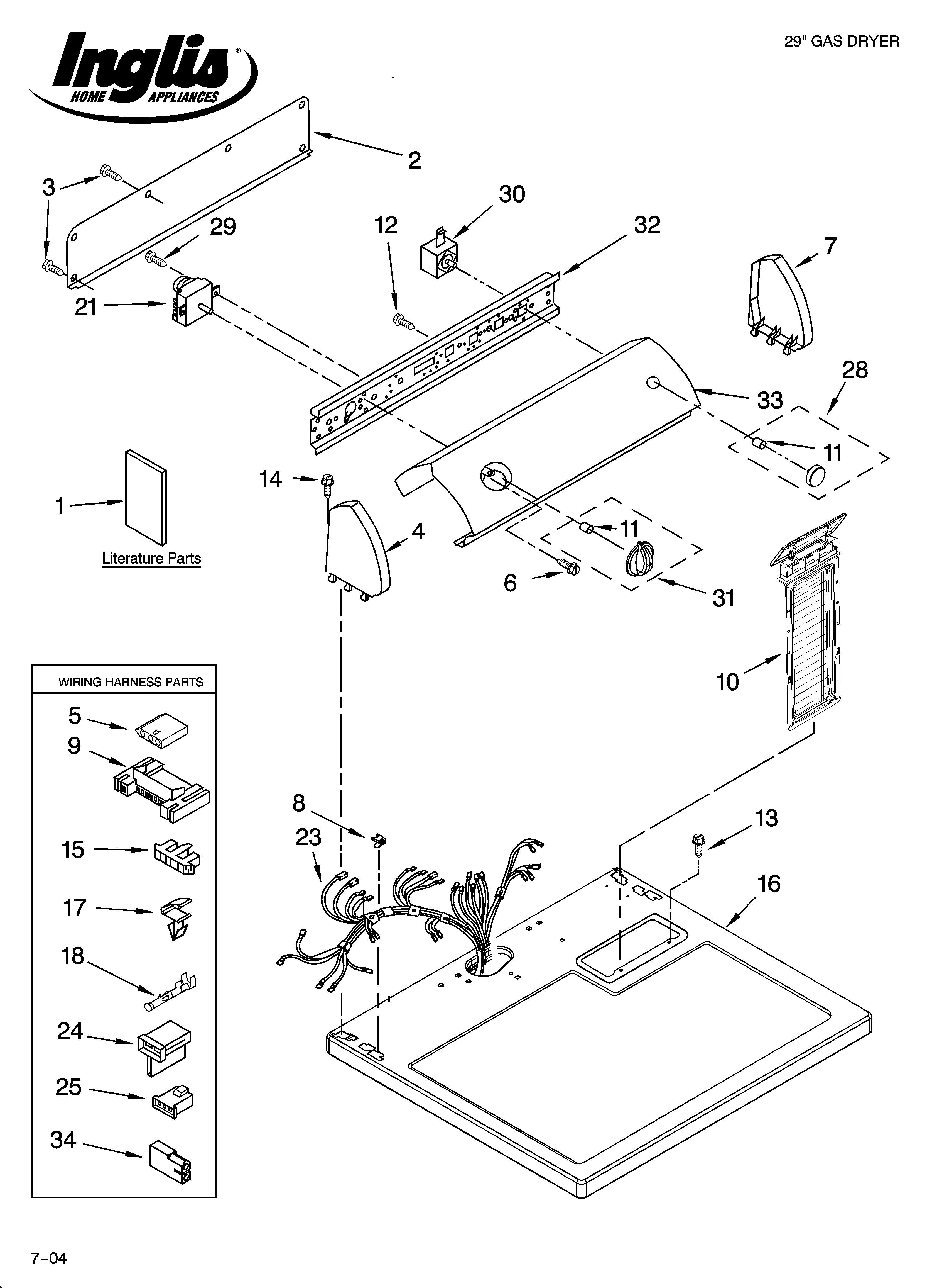 Top and console parts