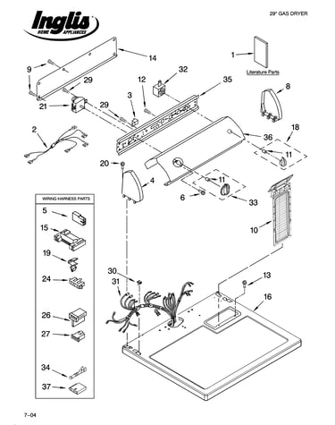 Top and console parts